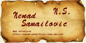 Nenad Samailović vizit kartica